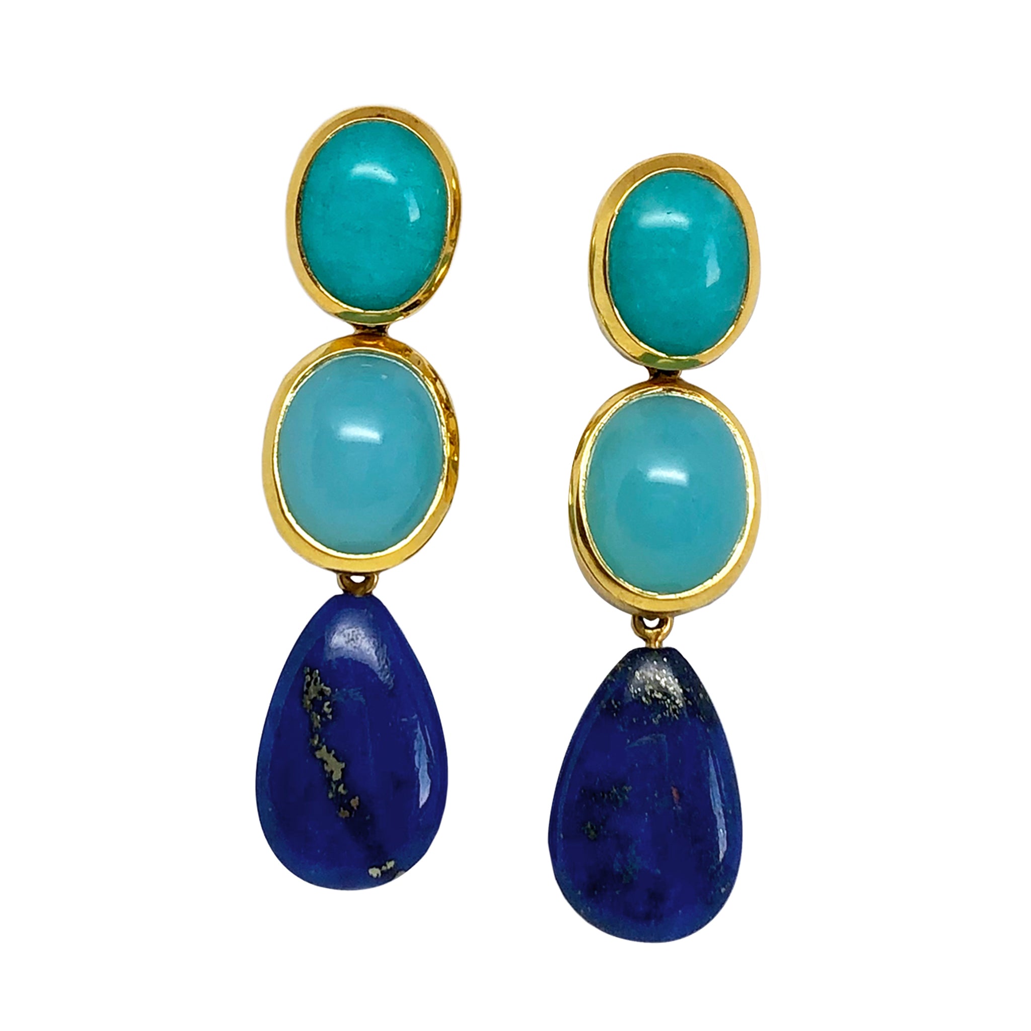 Blue Gemstone Earrings - Amilla Jewelry