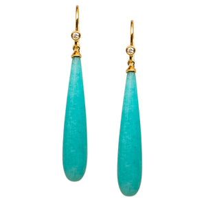 Amazonite Gemstone Earrings - Amilla Jewelry