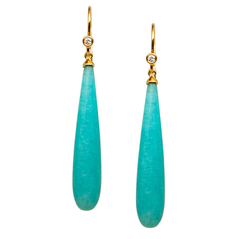 Amazonite Gemstone Earrings - Amilla Jewelry