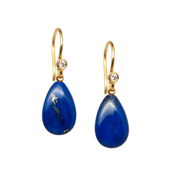 Lapis Lazuli Earrings Mini - Amilla Jewelry