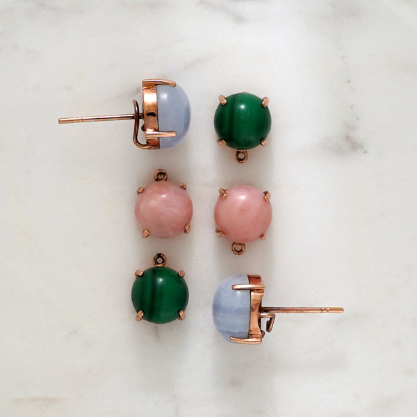 Gemstone Trio Earrings - Amilla Jewelry