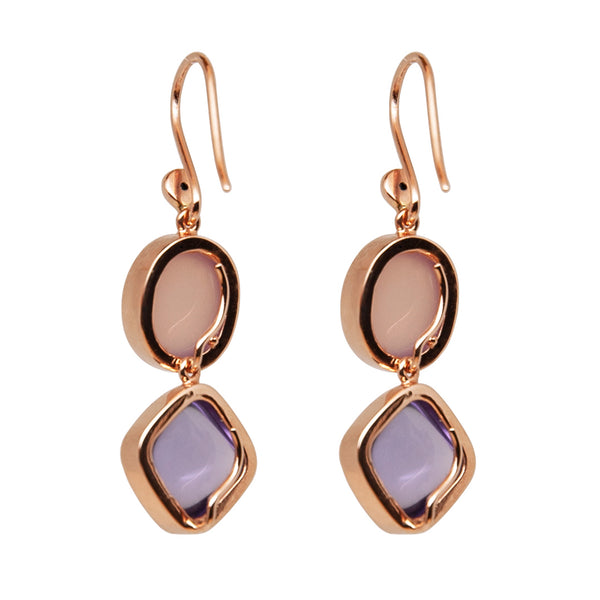 Pink Gemstone Earrings - Amilla Jewelry